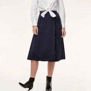 Aritzia Babaton Striped Jai Wrap Midi Skirt